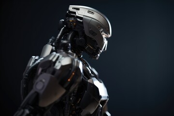Cyber robot. Generative AI.