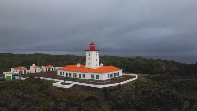 Farol da Ponta da Iha in Pico Island, the Azores