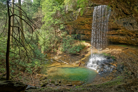 Northrup falls in Colditz Cove state natural area in Tennessee