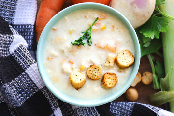 chicken soup with vegetables