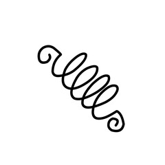 Metal spring coil