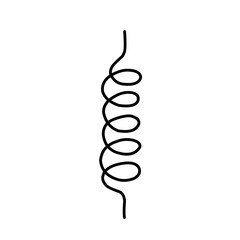 Metal spring coil