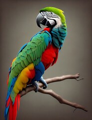 Macaw, generated by AI