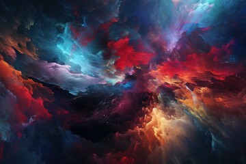 Galactic Adventure cosmic background created with Generative AI technology