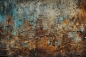 grunge texture background with cracks created with Generative AI technology