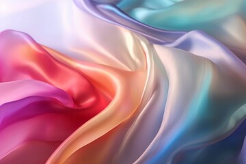 Obraz premium transparent and smooth silk background created with Generative AI technology