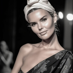 Young and Beautiful Model Embodying Success, Independence and Confidence for Fashion Magazine
