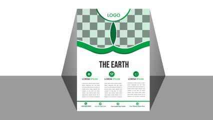 Nature A4 size Vector Flyer Design Template, 