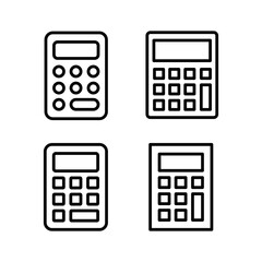 Calculator icon vector illustration. Accounting calculator sign and symbol.
