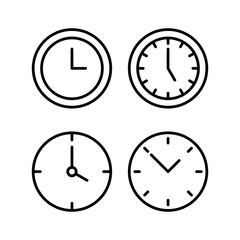 Clock icon vector illustration. Time sign and symbol. watch icon