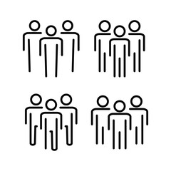 People icon vector illustration. person sign and symbol. User Icon vector