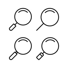 Search icon vector illustration. search magnifying glass sign and symbol