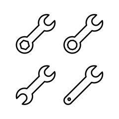 Wrench icon vector illustration. repair icon. tools sign and symbol