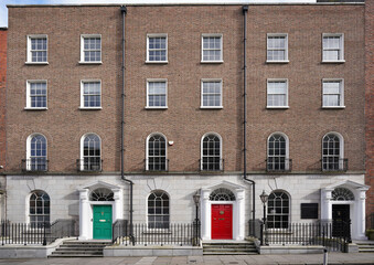 Georgian style architecture, townhouses used as residence or offices