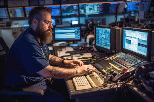 Emergency call center. 112. 911 call emergency center.