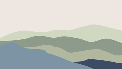 mountain landscape illustration