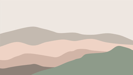 mountain landscape illustration
