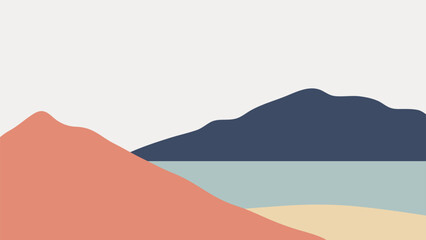 mountain landscape illustration