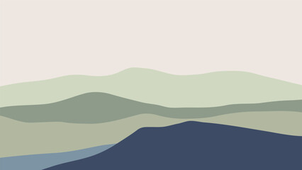 mountain landscape illustration