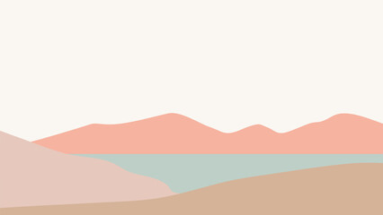 mountain landscape illustration