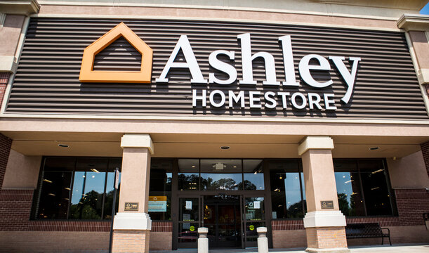 Ashley retail Home store exterior sign and entrance