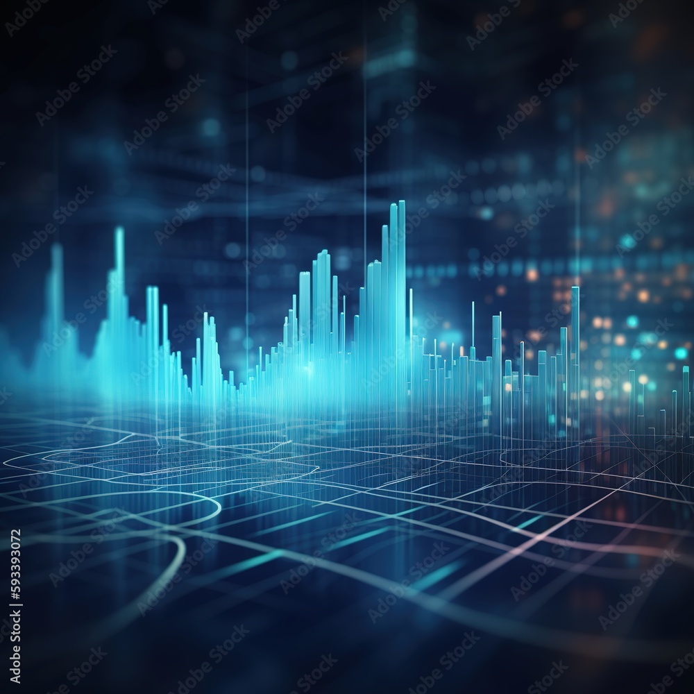 Poster market graphs. generative ai