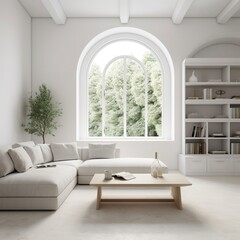 modern living room with sofa. generative ai