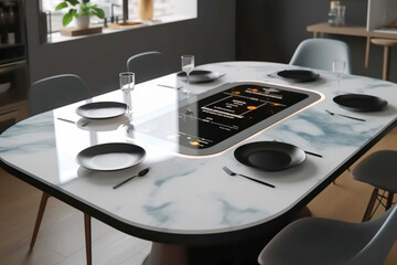 smart dinning table services system, generative ai