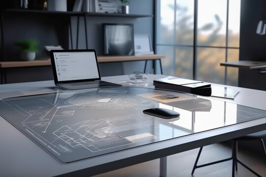 smart desk of the future, design, generative ai