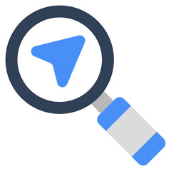 Unique design icon of search location 