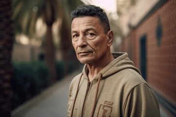 Fototapeta premium Portrait of a senior man in the streets of Barcelona, Spain