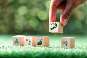 Companies are targeting net zero greenhouse gas emissions. Carbon credit concept.Tradable...