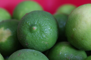 Acercamiento de limones frescos. Comida natural y saludable. 