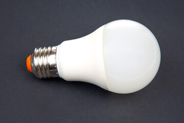 white LED lamp. electricity in modern devices