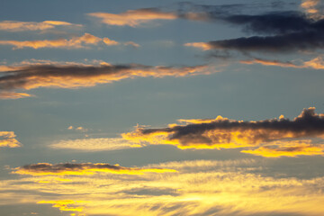the expressive contrast of the clouds in the sky and sun. The nature and beauty of clouds