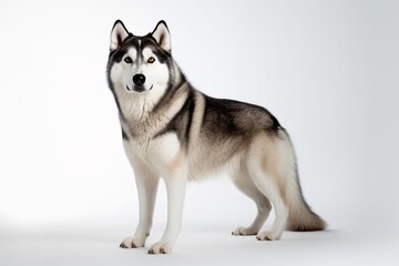 Siberian husky isolated on white