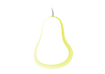 pear on a white background