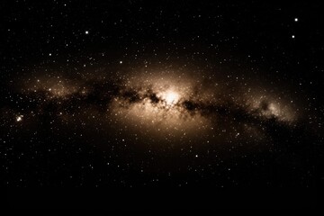 Fototapeta na wymiar massive star shining brightly in a dark night sky. Generative AI