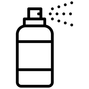recommend clip art: hair spray icon ilustration design with outline