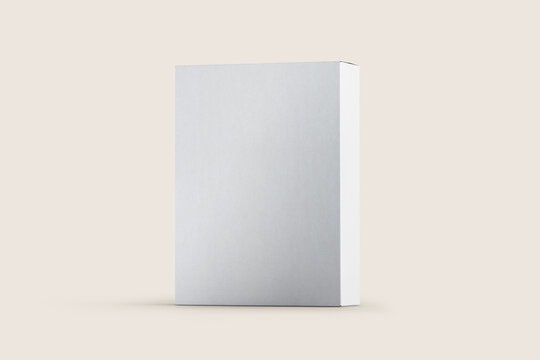 Porridge, cereals or washing powder box mock up. 3D illustration, 3D rendering. 