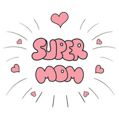 Mother's Day Celebration T shirt Vector Design. Fashion Vector Print Design You Can Decorate With Glitter, Rhinestone For Happy Mother's Day Greeting Card or Mother's Day T-Shirt