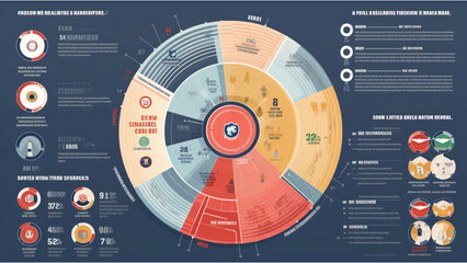 An illustration that looks like a diagram depicting soccer team analysis