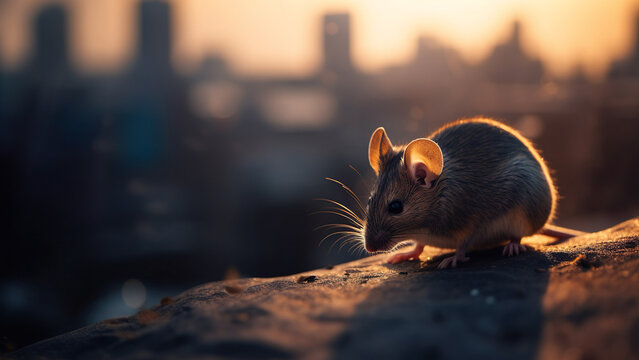 animals in the city - mouse
