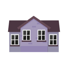 Retro cartoon house, great design for any purposes. Vector illustration.