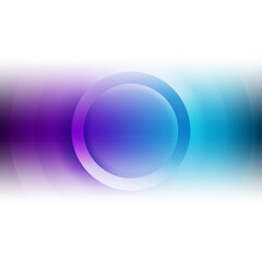 Blue violet geometric tech background with glossy circles. Vector design