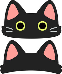 猫をモチーフにした帽子、被り物