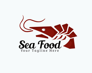 Abstract lobster sea food logo icon template illustration inspiration