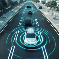 Autonomous car, data showing detection