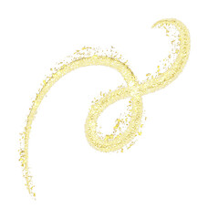 golden glitter organic shape