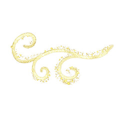 golden glitter organic shape